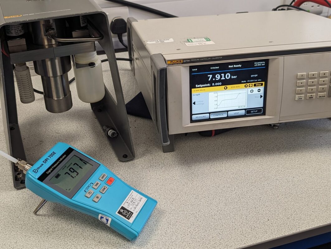 UKAS calibration for pressure